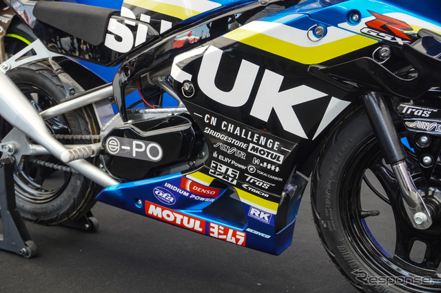 「ミニGSX-R」なスズキの「CNチャレンジミニ」（鈴鹿8耐2025）《写真撮影 宮崎壮人》