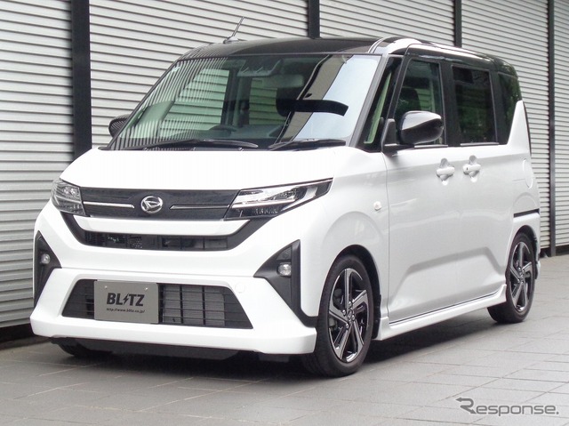 ブリッツ DAMPER ZZ-R ダイハツ・ムーヴ2WD装着例(ダウン量:フロント 40mmダウン / リア 38mmダウン)《写真提供 BLITZ》