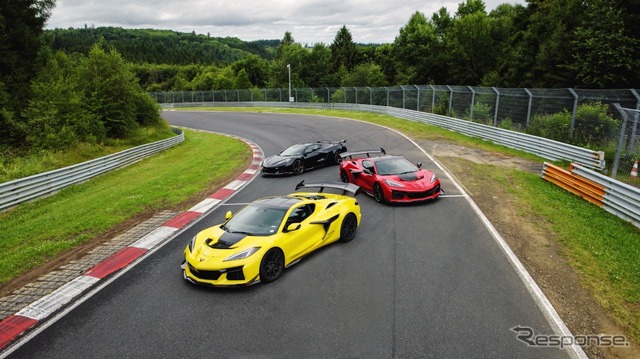 奥からコルベットZ06、ZR1、ZR1X《photo by Chevrolet》