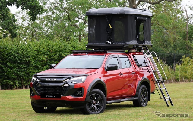 いすゞ『D-MAX』の純正アクセサリーとしてARB製の電動アルティチュード・ルーフトップテントを設定《photo by ISUZU》