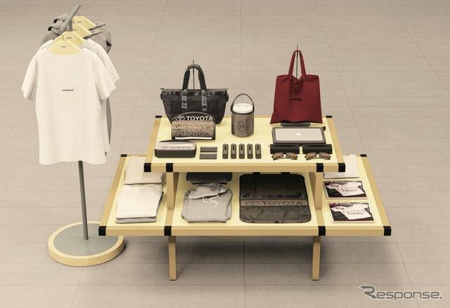 「つつむ」をテーマにしたTOYOTA UPCYCLE POP UP 第2弾《写真提供 アーバンリサーチ》