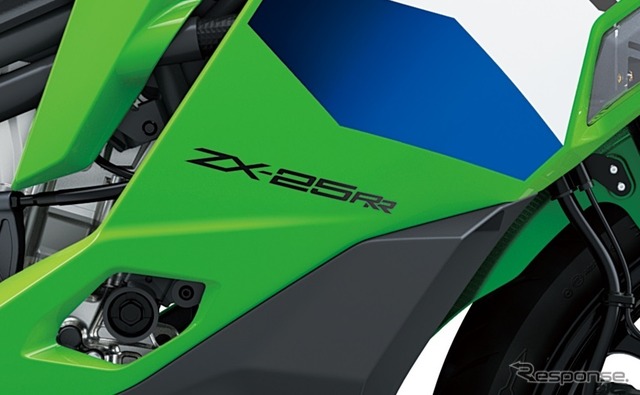 「RR」ロゴ入りグラフィック《写真提供 カワサキモータースジャパン》