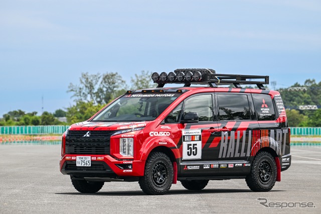 チーム三菱ラリーアートのサポートカー、デリカD:5《写真提供 三菱自動車》