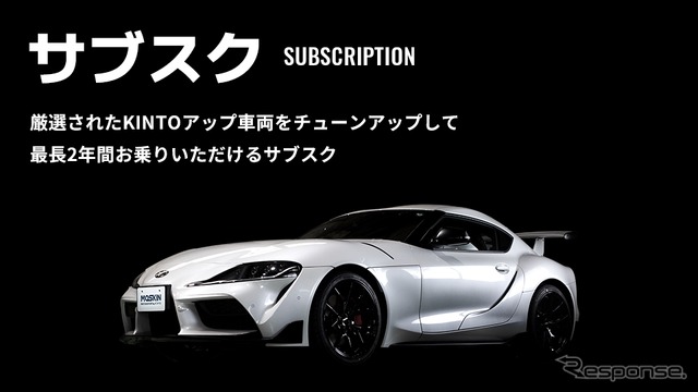 モータースポーツファンに向けた新サービス「MOTORSPORT by KINTO(MOSKIN)」《写真提供 KINTO》