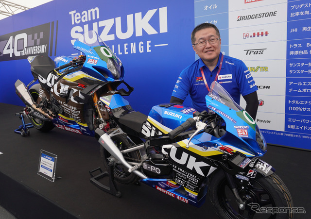 「ミニGSX-R」こと『CNチャレンジ ミニ』を開発したスズキの神谷洋三さん《写真撮影 青木タカオ》