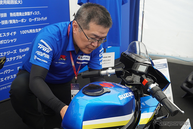 「ミニGSX-R」こと『CNチャレンジ ミニ』を開発したスズキの神谷洋三さん《写真撮影 宮崎壮人》