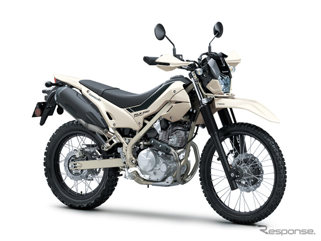カワサキ KLX230シェルパS（ホワイティッシュベージュ）《写真提供 カワサキモータースジャパン》