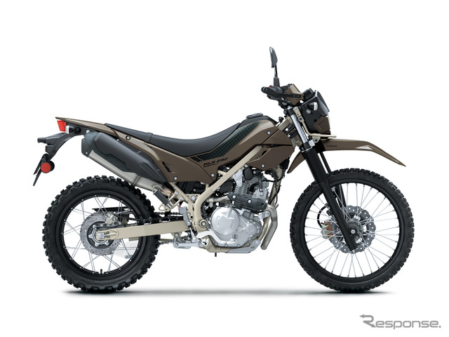 カワサキ KLX230シェルパS（ミディアムクラウディグレー）《写真提供 カワサキモータースジャパン》