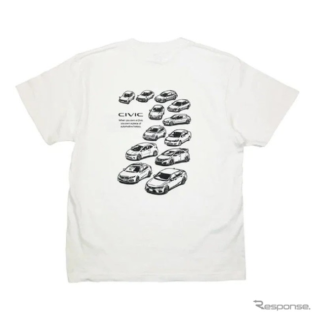 CIVIC ヒストリーTシャツ《写真提供 フェイス》