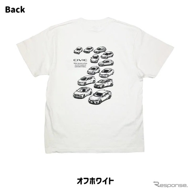 CIVIC ヒストリーTシャツ《写真提供 フェイス》