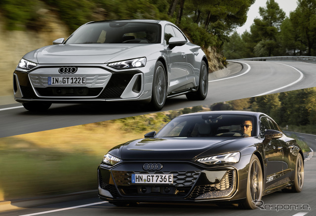 アウディ『RS e-tron GT performance exclusive edition』と『S e-tron GT』《写真提供 アウディジャパン》