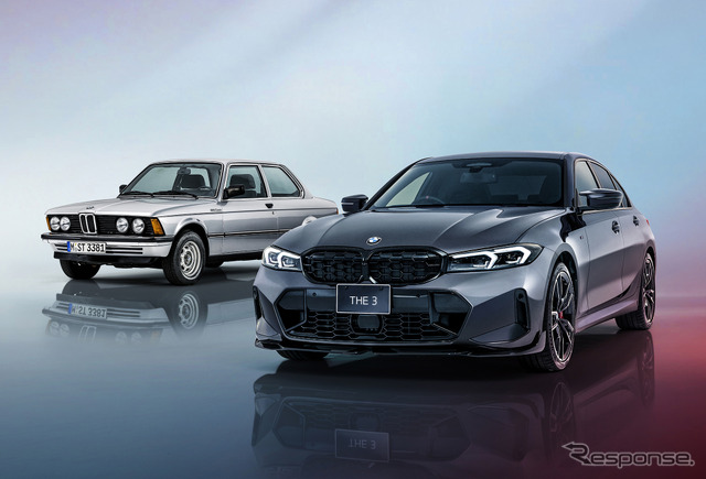 BMW 3シリーズ 誕生50周年記念特別限定車と初代《写真提供 ビー・エム・ダブリュー》