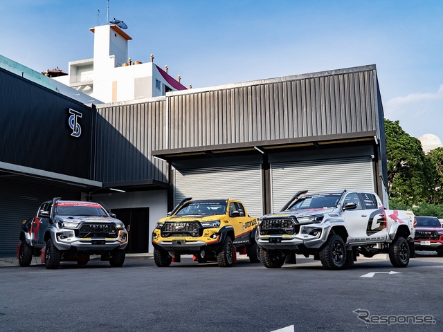 ｢TOYOTA GAZOO RACING THAILAND｣のハイラックスRevo《写真提供 住友ゴム工業》