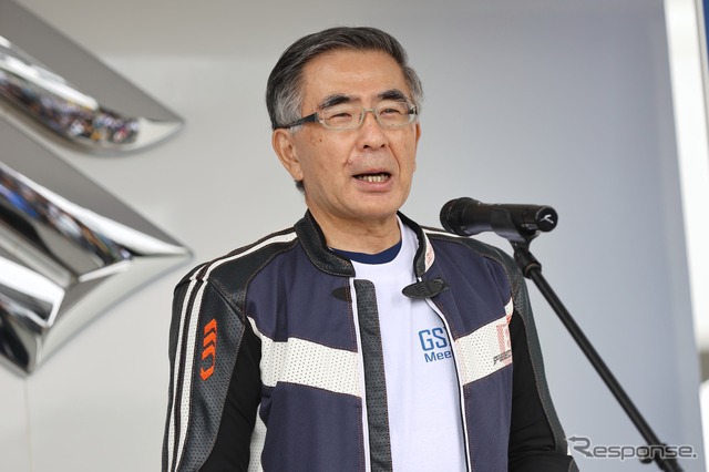2024年の「GSX-S/R ミーティング」鈴木俊宏社長《写真提供 スズキ二輪》
