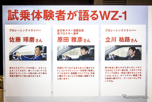 ブリヂストン ブリザックWZ-1《写真撮影　山内潤也》