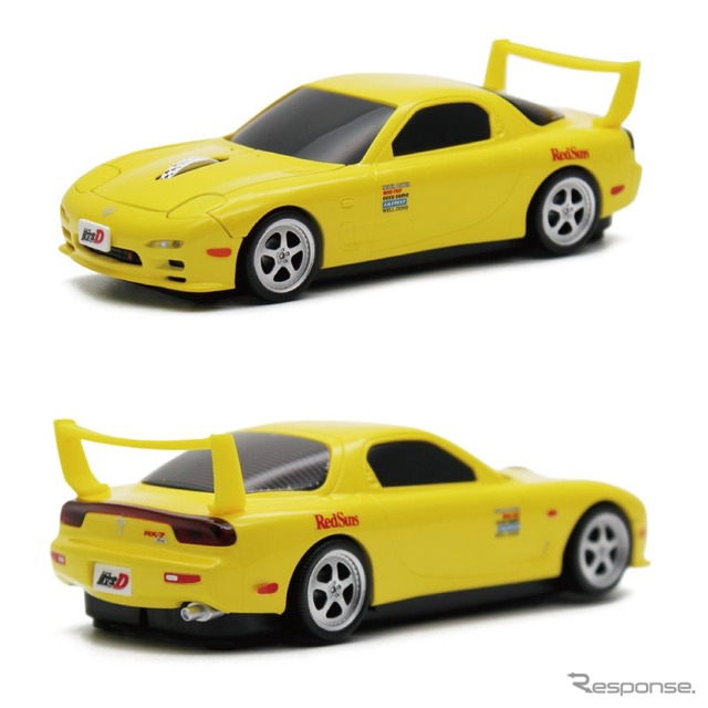 『頭文字D』に登場する高橋啓介の愛車、マツダRX-7(FD3S型)をモチーフにした無線マウス《写真提供 フェイス》