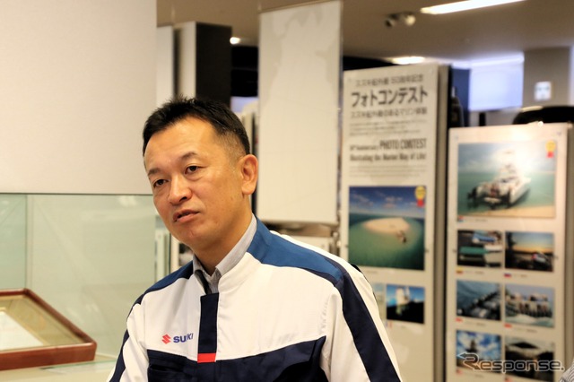 スズキ商品企画本部四輪軽・A商品統括部チーフエンジニアの飯田茂さん《写真撮影  内田俊一》