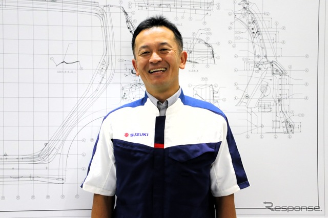 スズキ商品企画本部四輪軽・A商品統括部チーフエンジニアの飯田茂さん《写真撮影  内田俊一》