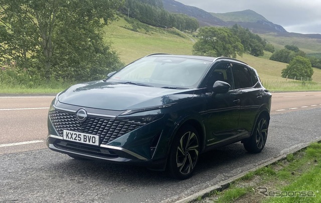 日産の第3世代e-POWER搭載の『キャシュカイ』が英国縦断無給油走行に成功《photo by Nissan》
