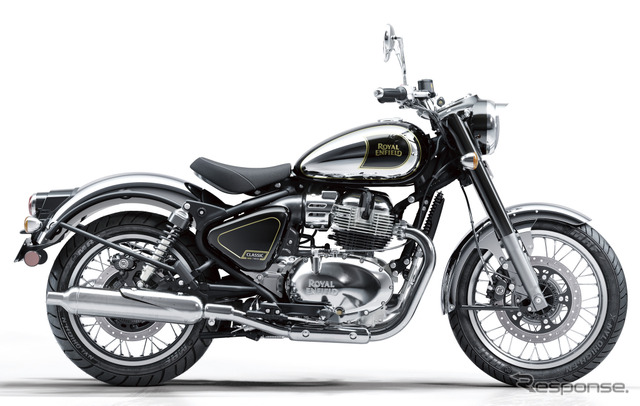 ロイヤルエンフィールド New CLASSIC 650 Black Chrome（ブラック・クローム）《写真提供 ピーシーアイ》