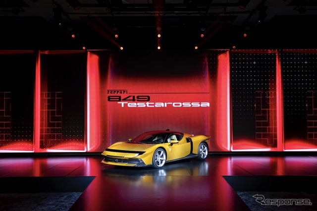 フェラーリ『849テスタロッサ』、日本初披露…価格は6465万円から - e燃費