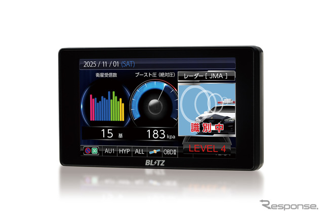 無線LAN内蔵＆業界最大4.0インチ、ブリッツのレーザー＆レーダー探知機