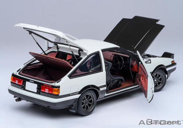 頭文字D』30周年記念、「ハチロク」最終仕様が18分の1ミニカーに…東京
