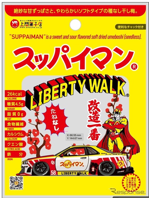 スッパイマンとLIBERTY WALKが異色コラボ、R34『スカイライン』を昭和