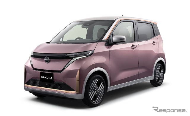 サクラ 日産の軽EV『サクラ』がマイナーチェンジ、新色「水面乃桜」追加し今夏 コミック・アニメ