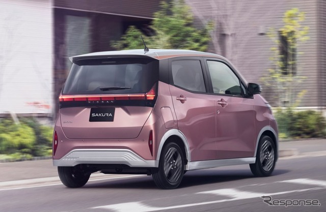 日産の軽EV『サクラ』がマイナーチェンジ、新色「水面乃桜」追加し今夏