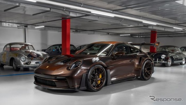 ポルシェ『911 GT3 RS』、特注の1台はマカダミアメタリック仕上げ