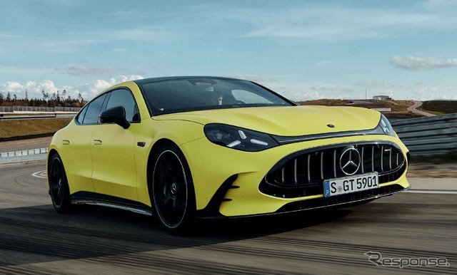 メルセデスAMG GT 4ドアクーペ新型、3モーター1169馬力のEVに…V8