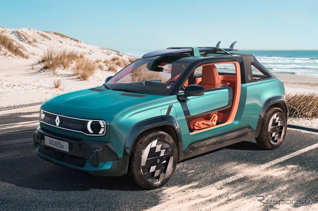 ルノー『4』新型がベース、 電動四輪駆動のオープントップビーチカー