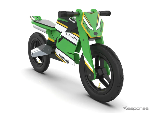 カワサキ、『Ninja ZX-10R』モチーフの子供用木製バランスバイク販売…7