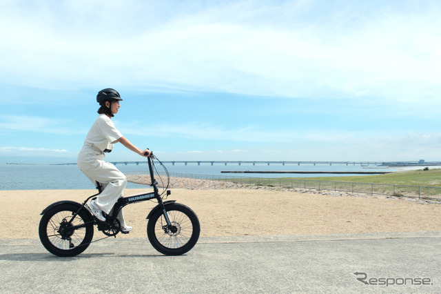 HUMMERブランドの電動アシスト折りたたみ自転車が発売、迫力のFAT