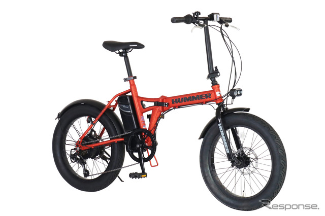 HUMMERブランドの電動アシスト折りたたみ自転車が発売、迫力のFAT