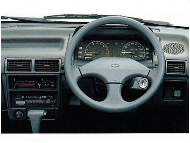 車種画像 インパネ ダイハツ シャレード ディーゼル 3代目 1987年登録 1000cc G101s 3at Ff 軽油 ターボ E燃費